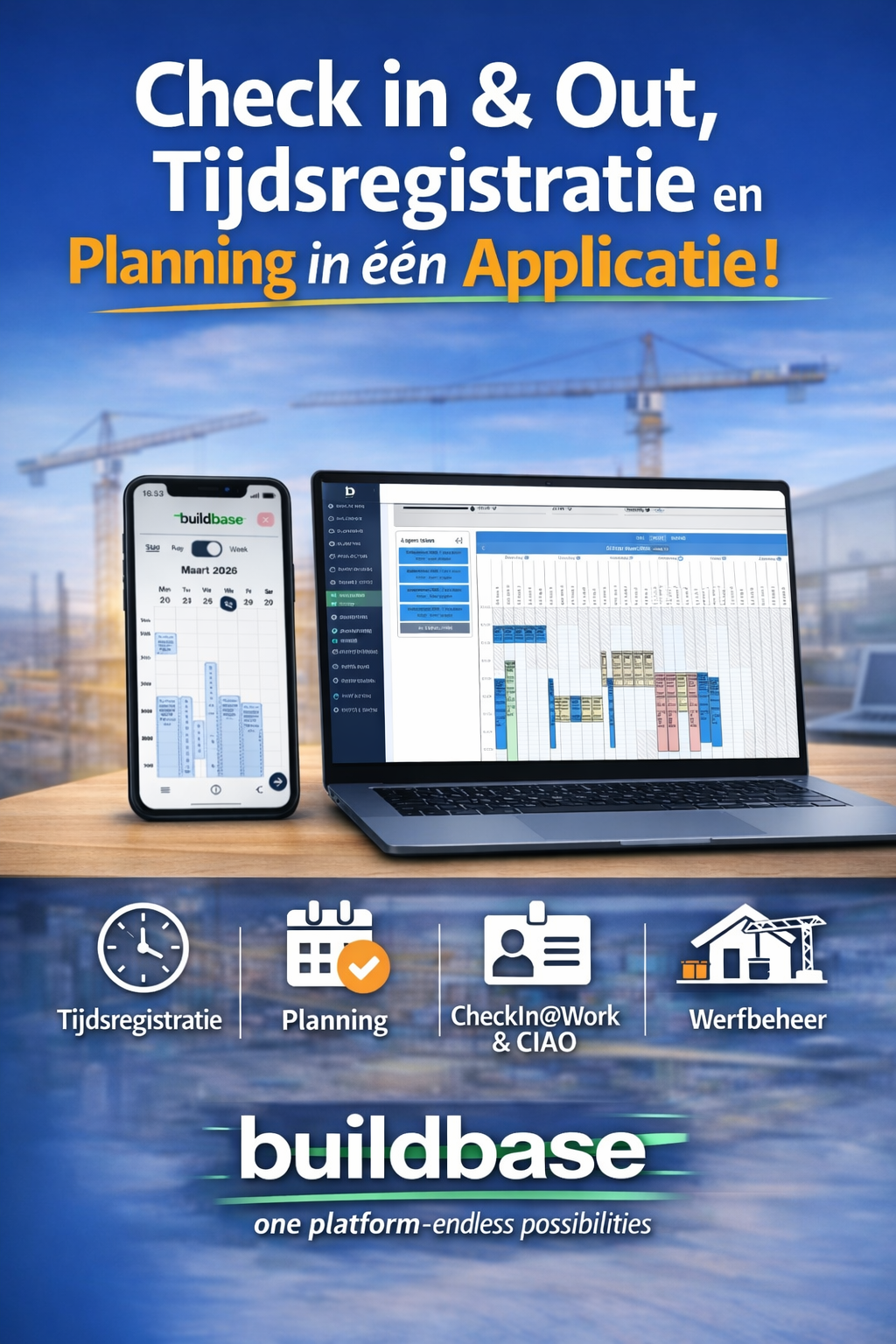 Check in and out, tijdsregistratie en planning in België